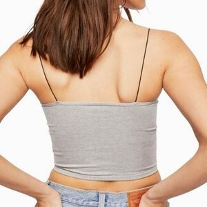 FREE PEOPLE INTIMATELY Seamless Brami Bra Bralette Heather Gray Base Layer NWOT